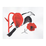 Black Bird And Poppies (Print Only) thumbnail