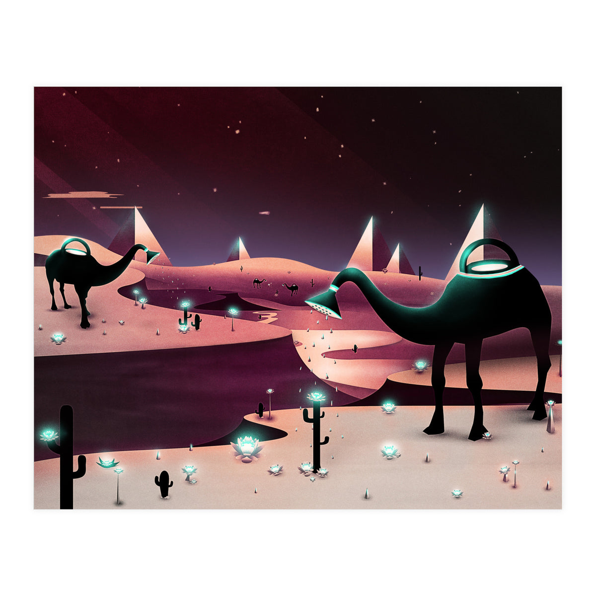 Watering The Desert (Print Only)