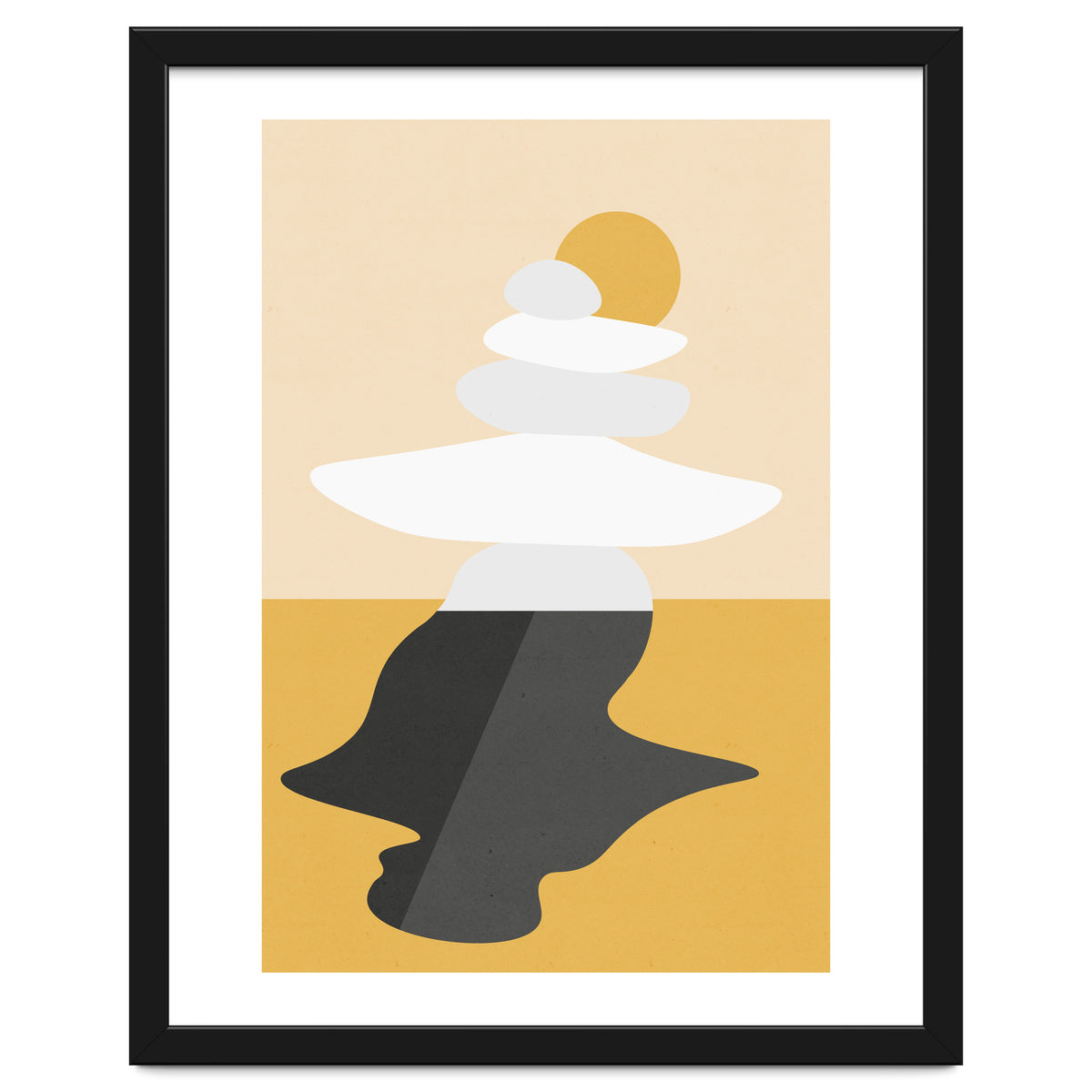 Abstract Cairn - Golden Desert