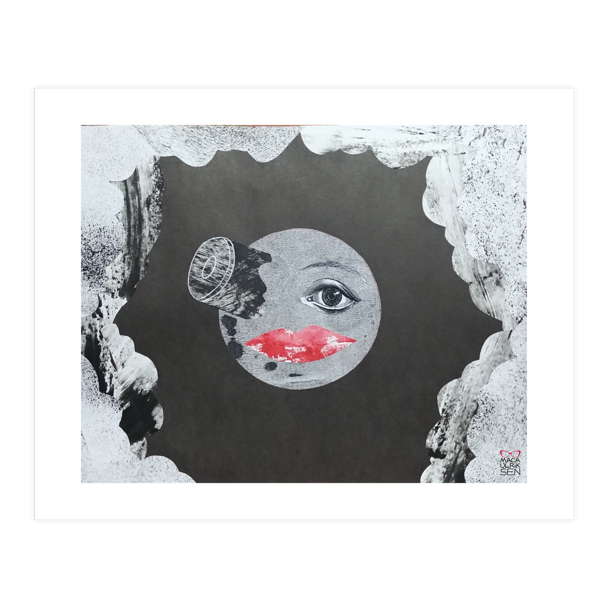 Voyage dans la lune collage (Print Only)