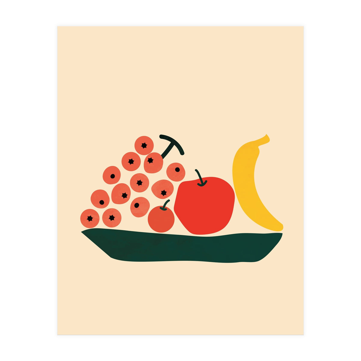 Abstract Modern Fruit (Print Only)