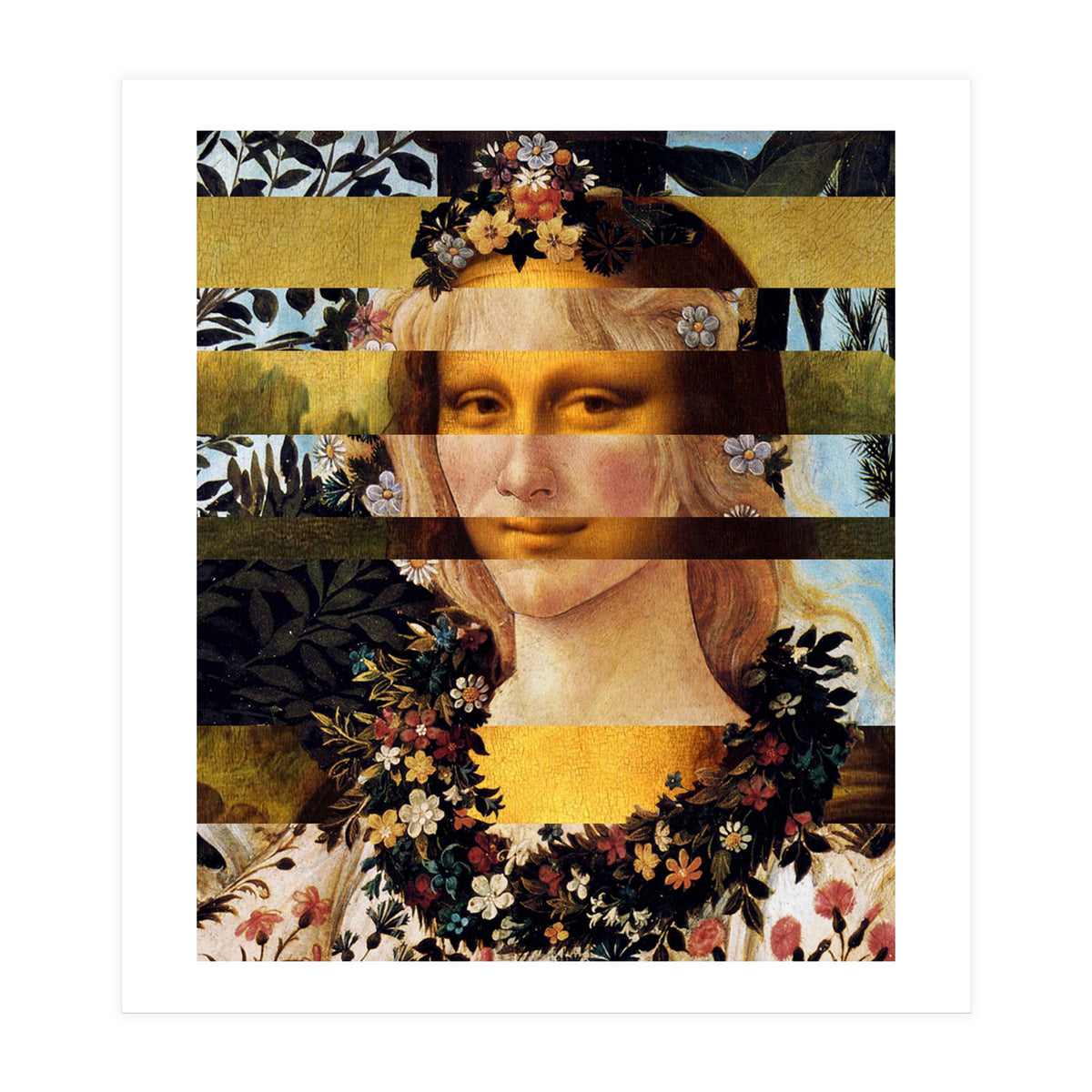 Leonardos Mona Lisa  Botticell (Print Only)