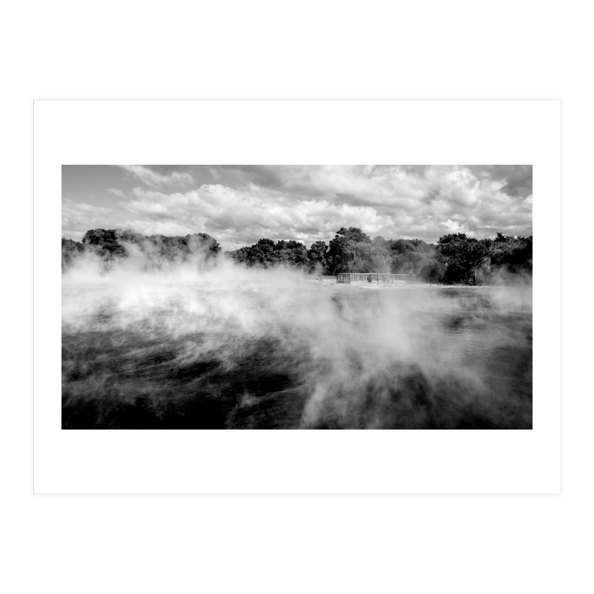 Vapors in Rotorua, New Zealand Art Print (Print Only)