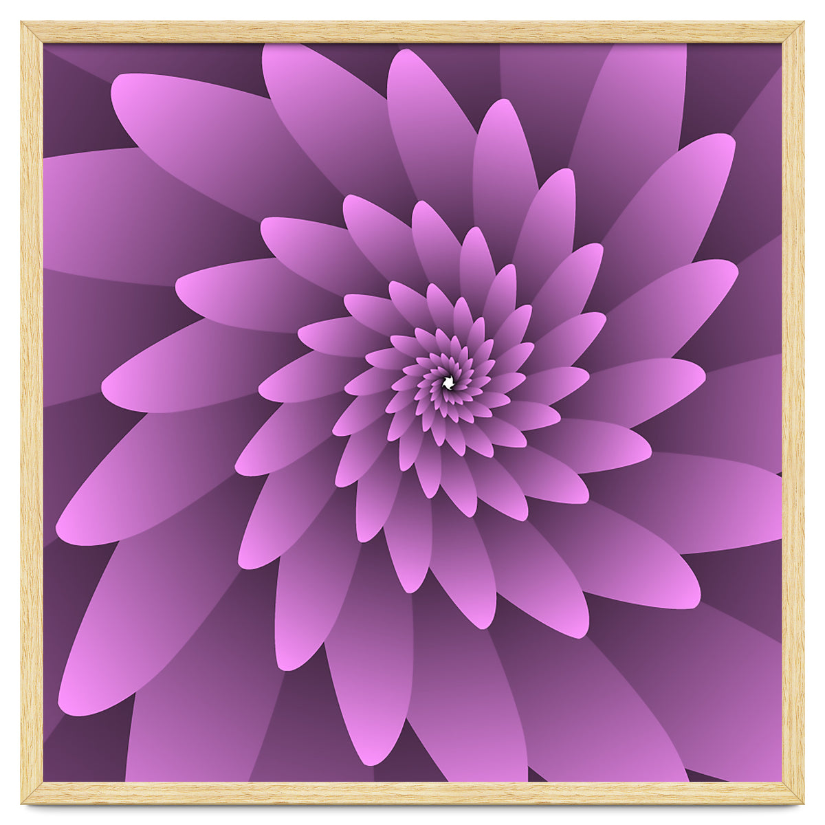 3 D Floral Modern Pink Art
