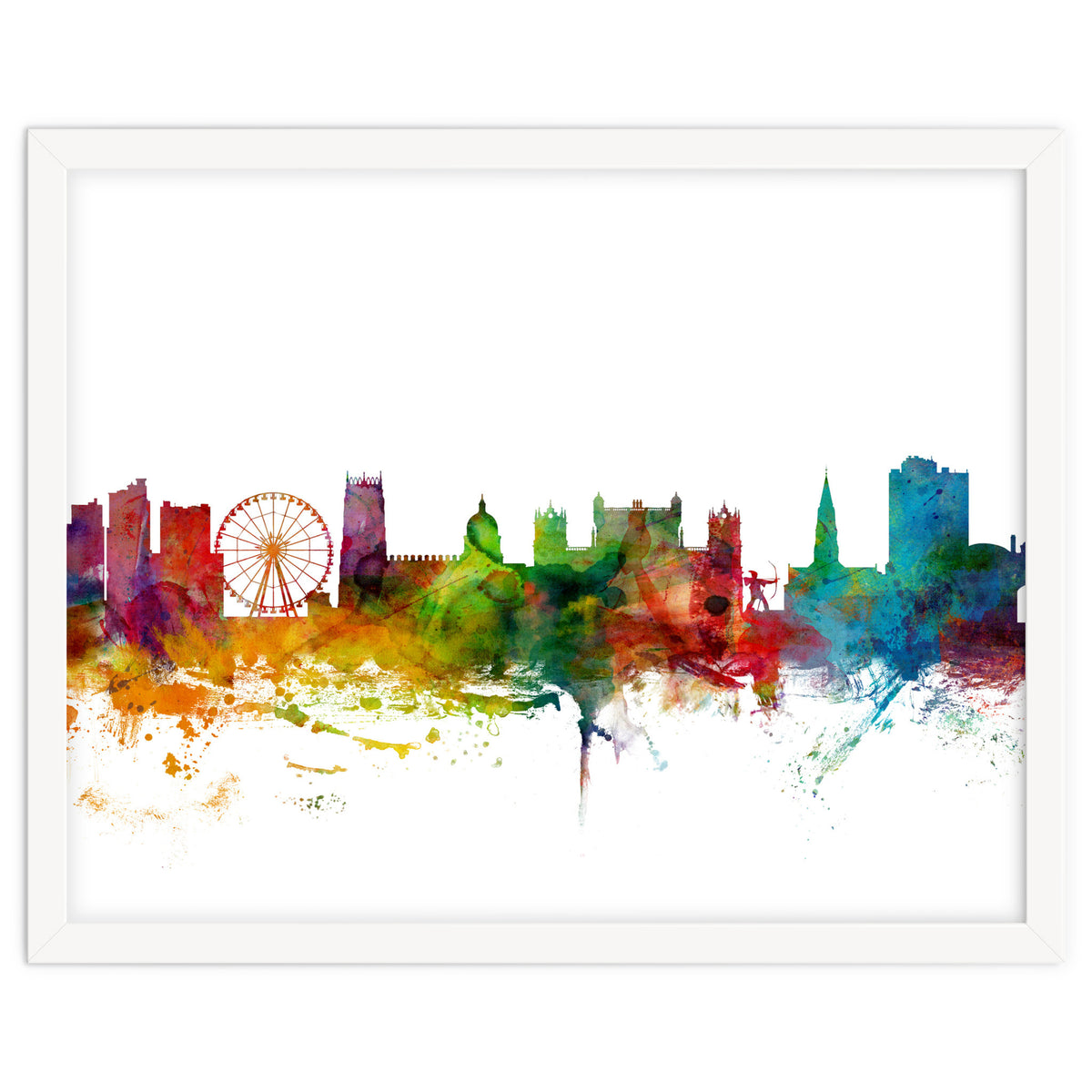 Nottingham England Skyline