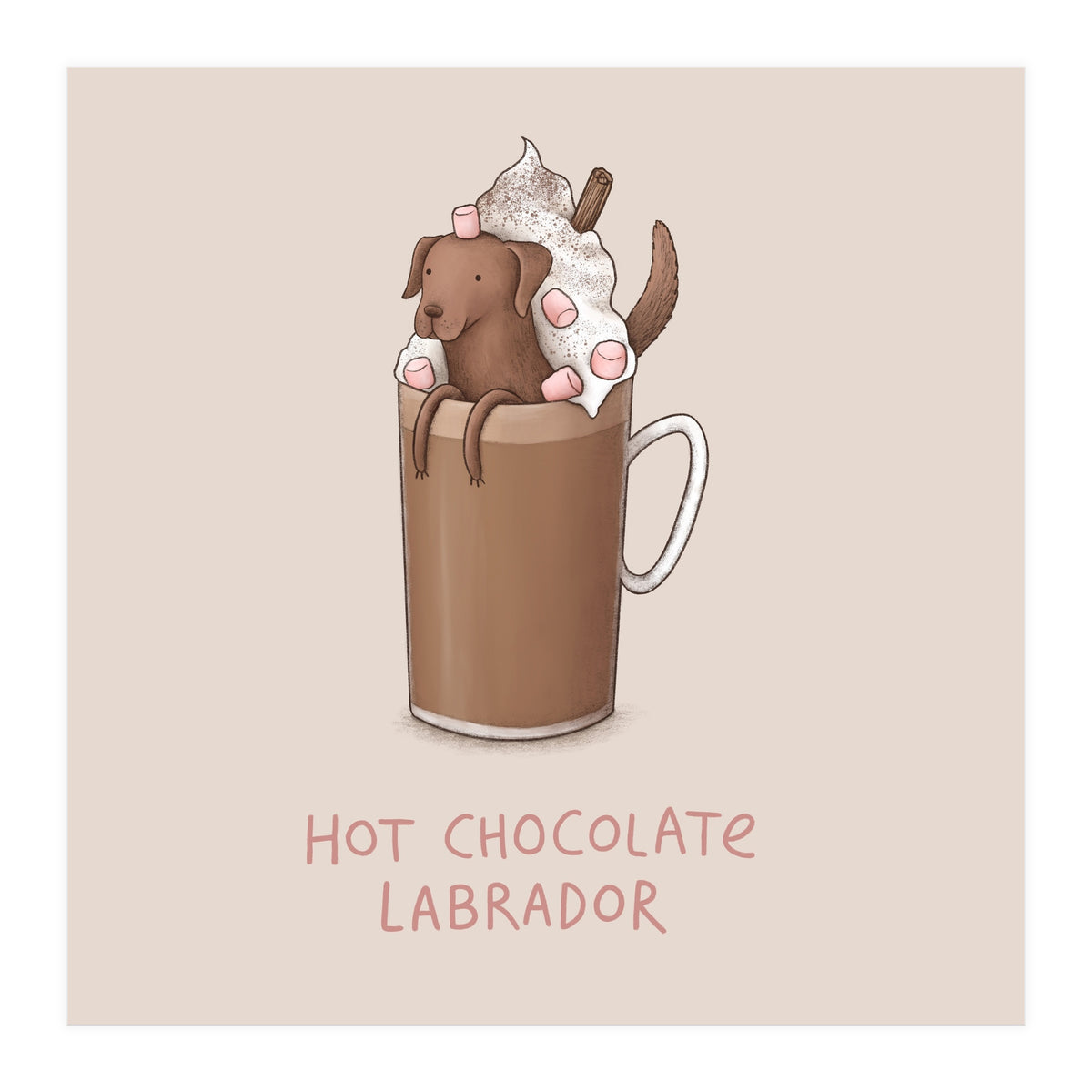 Hot Chocolate Labrador (Print Only)