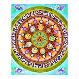 Chakra Mandala, Ayurveda Yoga Aum, Eclectic Colorful Bohemian Sun Sign Moon Sign Zodiac Astrology (Print Only) thumbnail