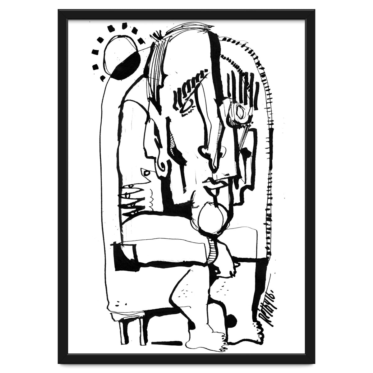 Freezing in Sunlight - b&w