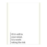 TAKING THE RISK (Print Only) thumbnail