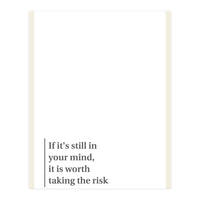 TAKING THE RISK (Print Only)