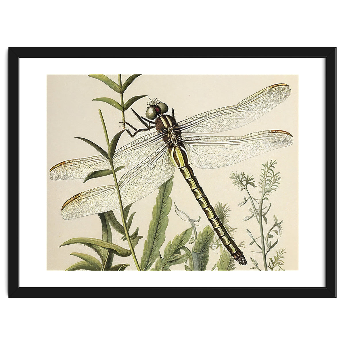 Dragonfly Vintage Illustration