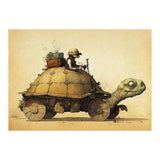 Tortoise Car Steampunk Illustration (Print Only) thumbnail