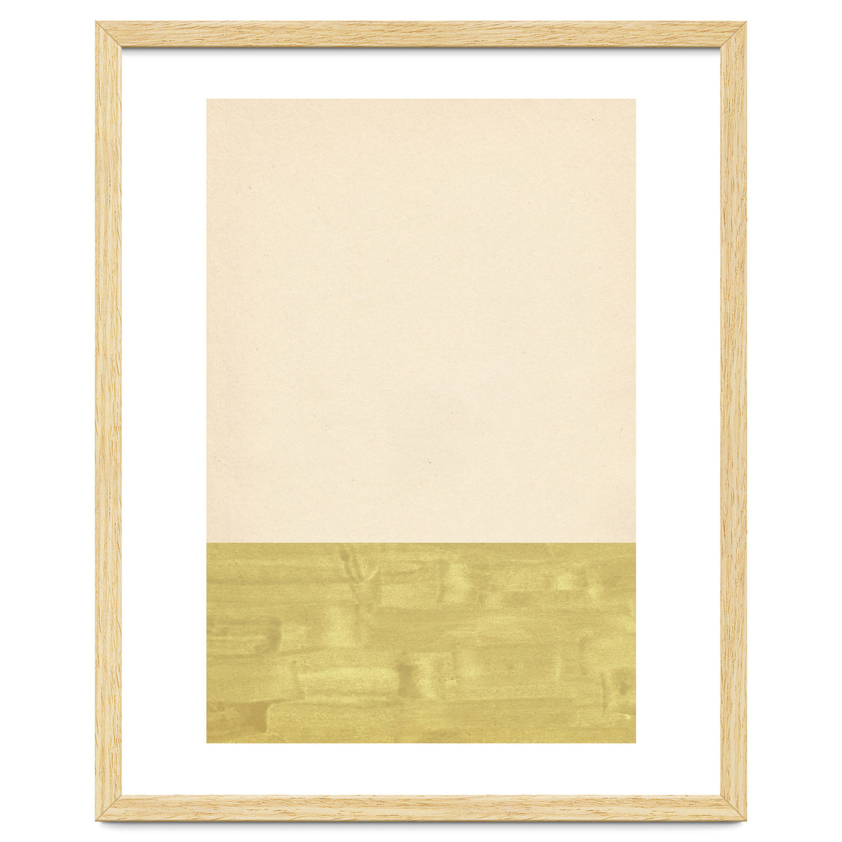 Green and beige color blocks