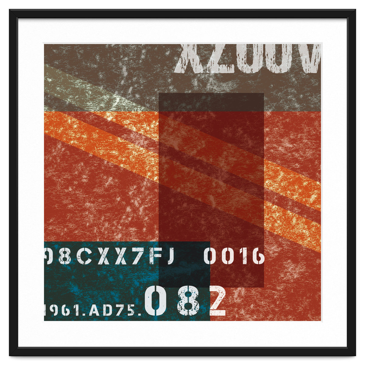 Abstract Industrial Red