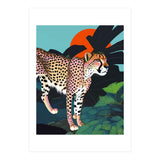 The Cheetah, Tropical Jungle Animals, Mystery Wild Cat, Wildlife Forest Vintage Nature Painting (Print Only) thumbnail