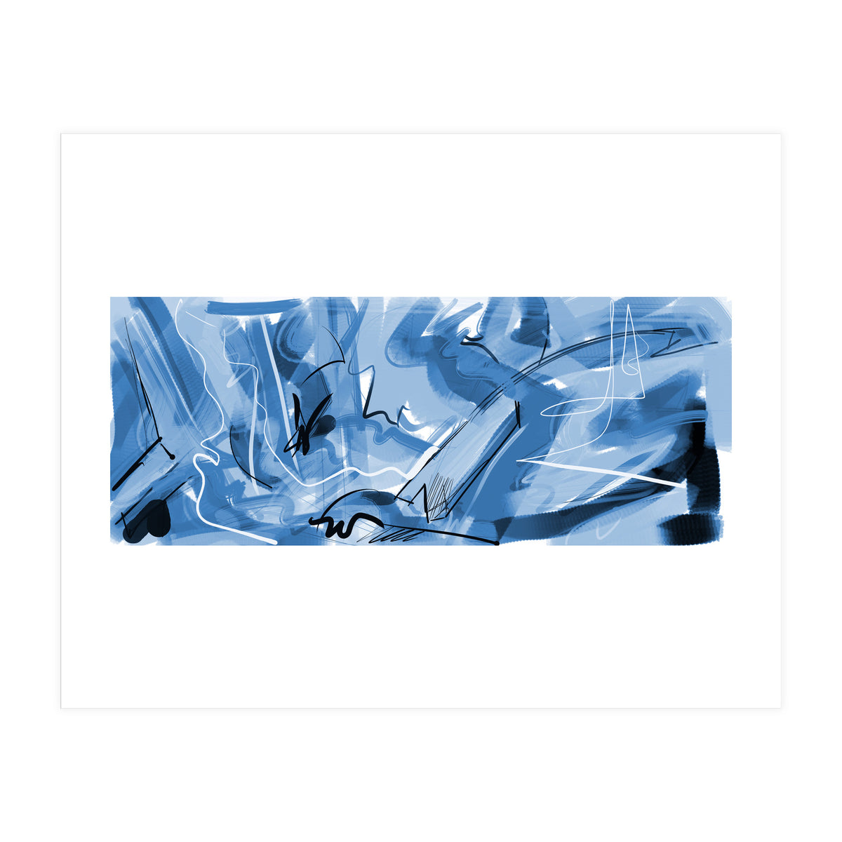 beautiful blue (Print Only)