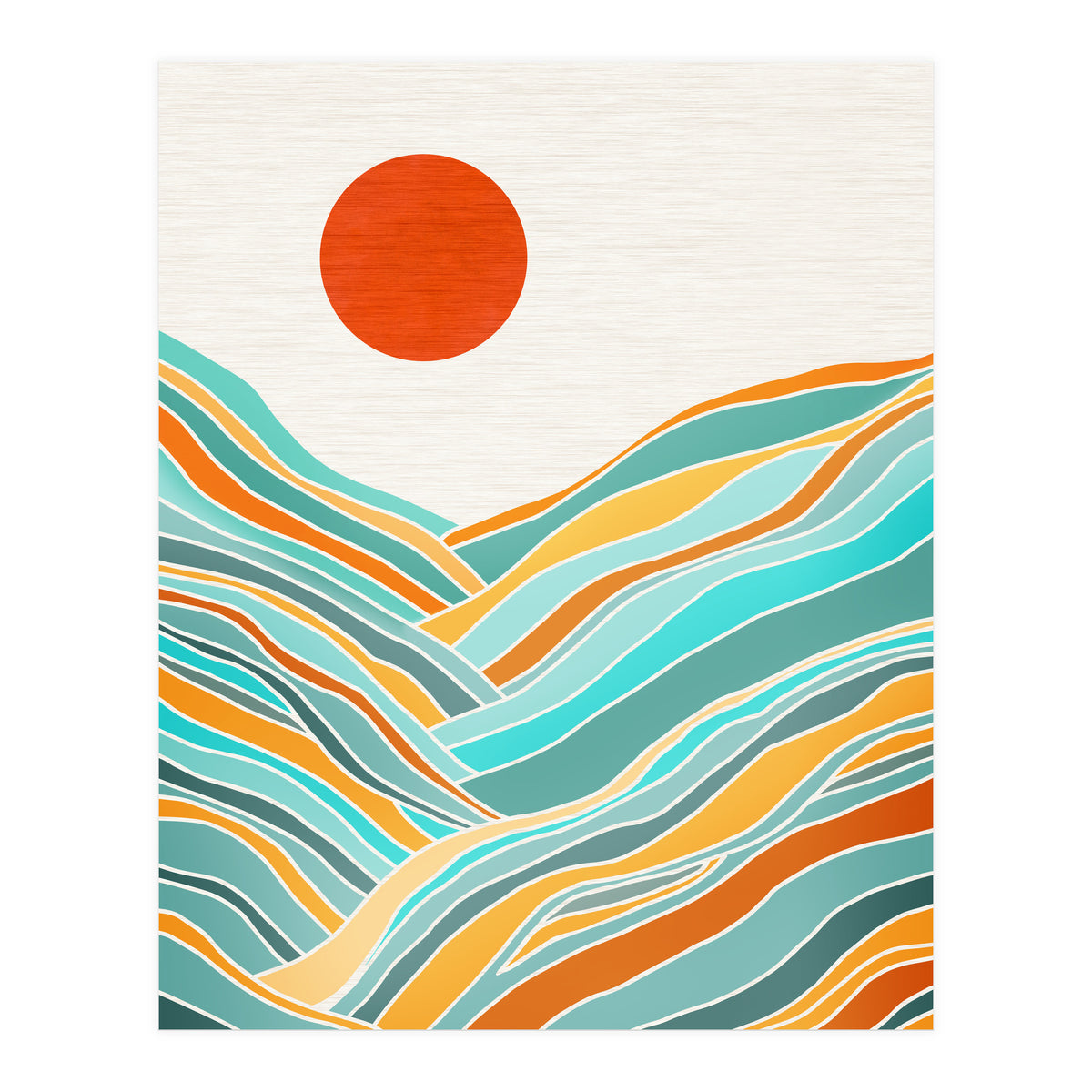 Sunset Landscape (Print Only)