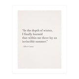 An Invincible Summer By Camus, White (Print Only) thumbnail