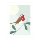 Mid Century Geometric Robin (Print Only) thumbnail