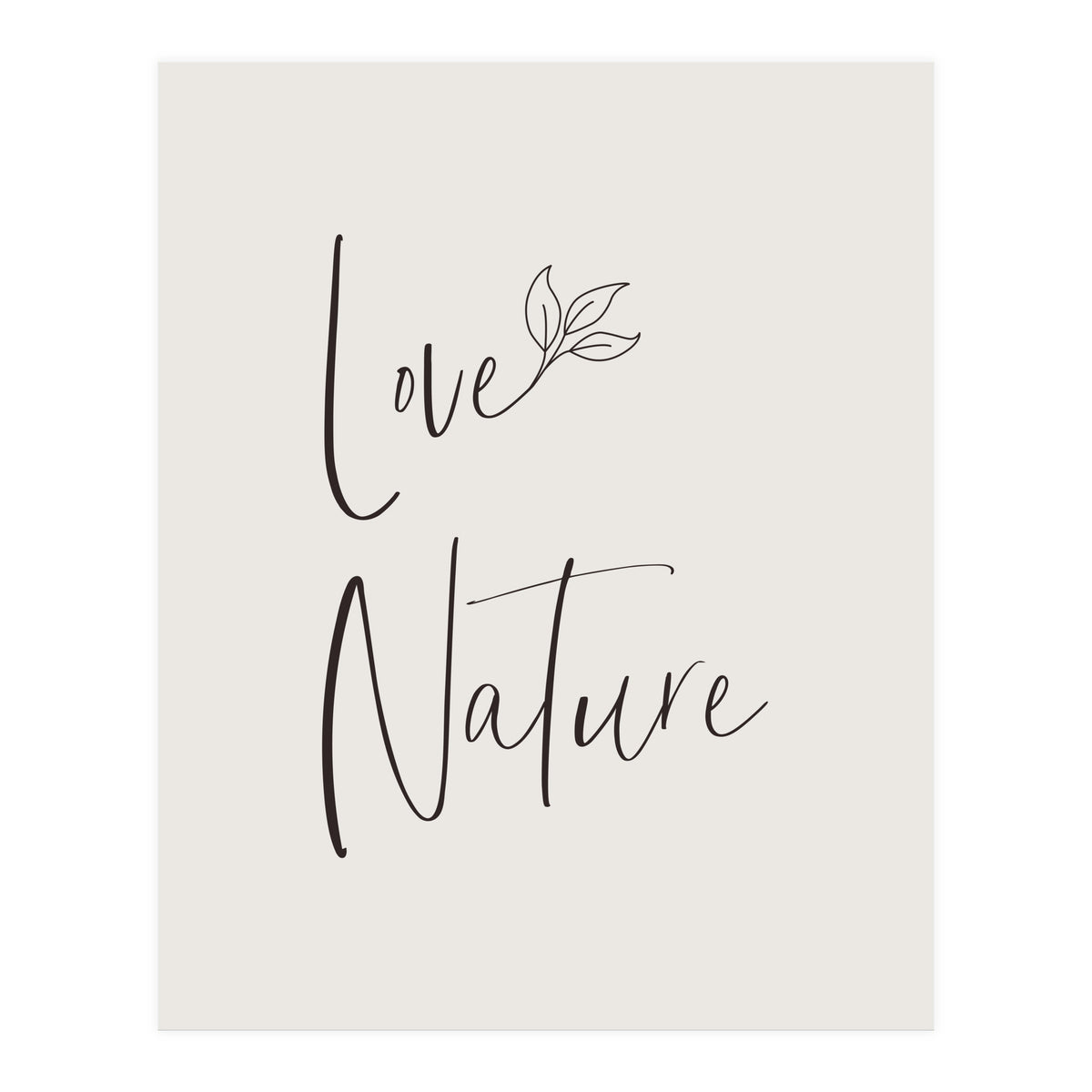 Love nature - minimalist (Print Only)
