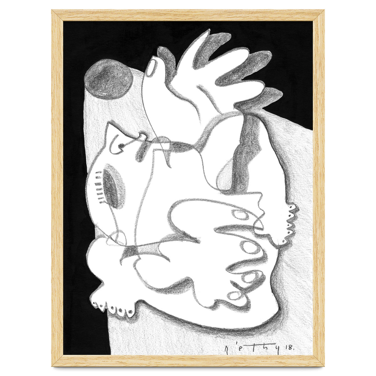 Dying in the Spotlight - b&w