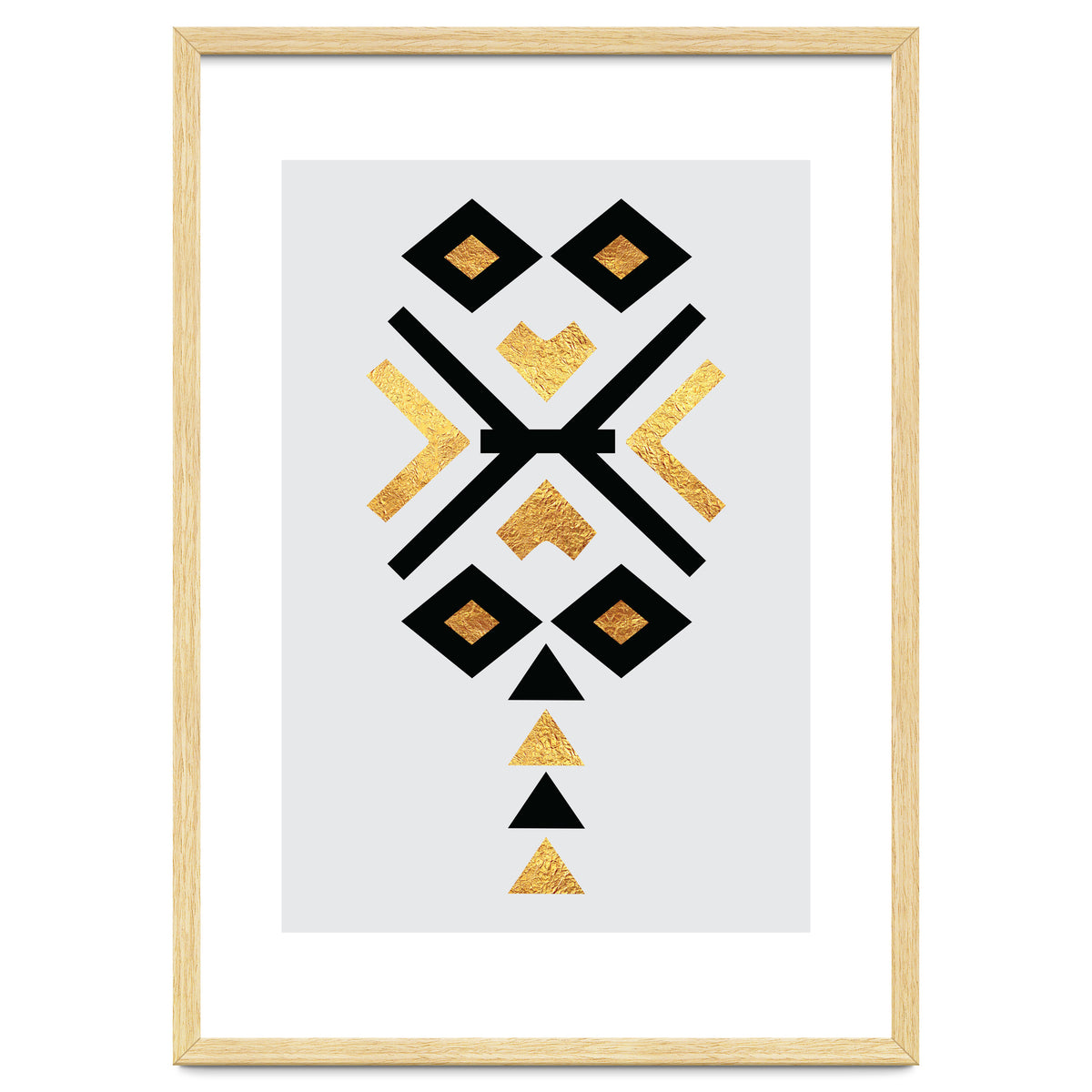 Gold And Black Abstract Tribal