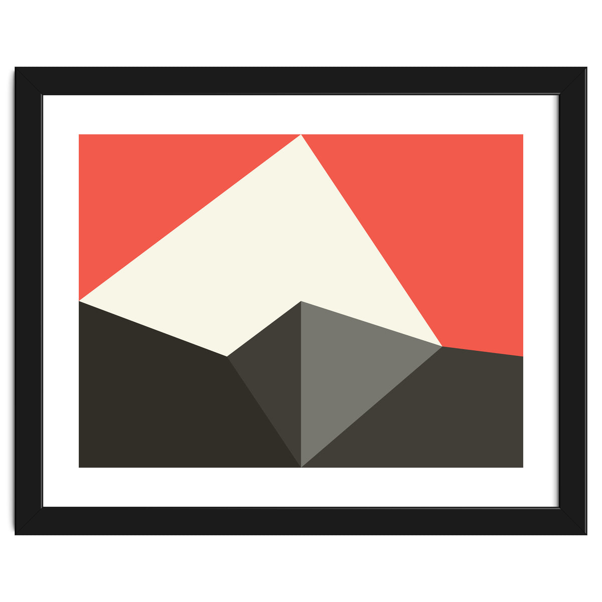 Geometric Shapes No. 77 - pink & grey