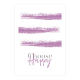Text Art CHOOSE HAPPY | pink (Print Only) thumbnail