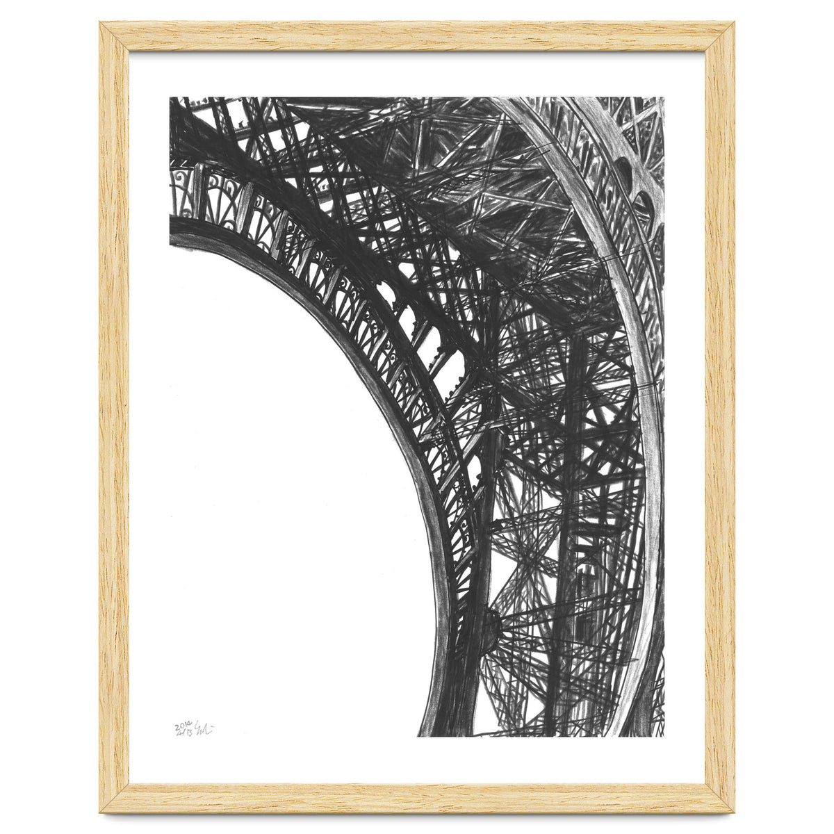 Looking Up The Eiffel