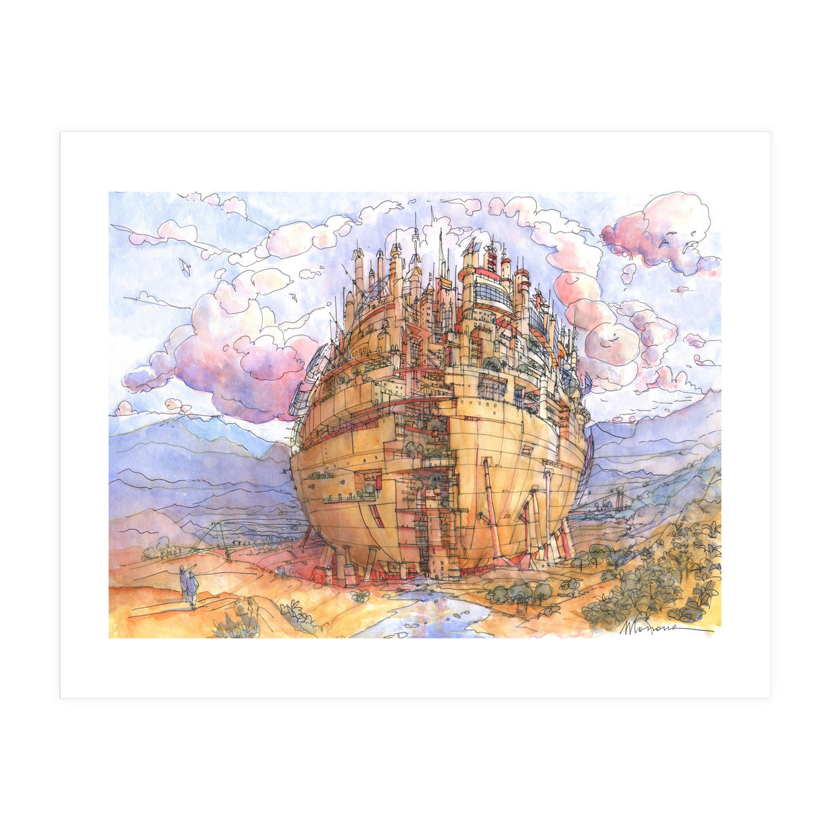 La Citta' Sferica (Print Only)