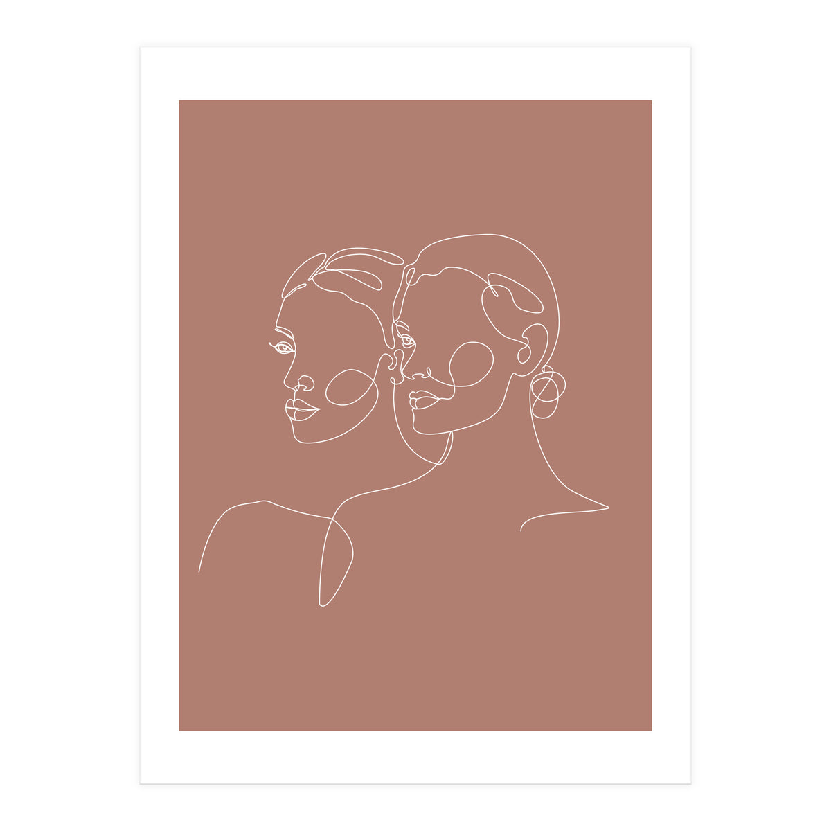 Double woman line-b (Print Only)