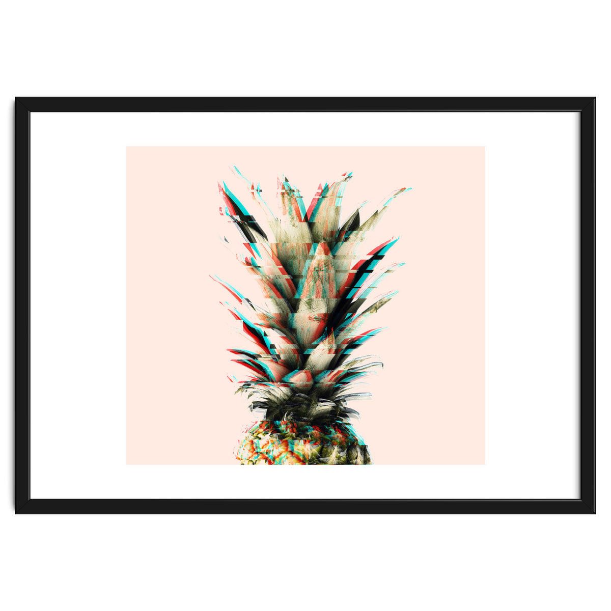 Glitch pineapple pink