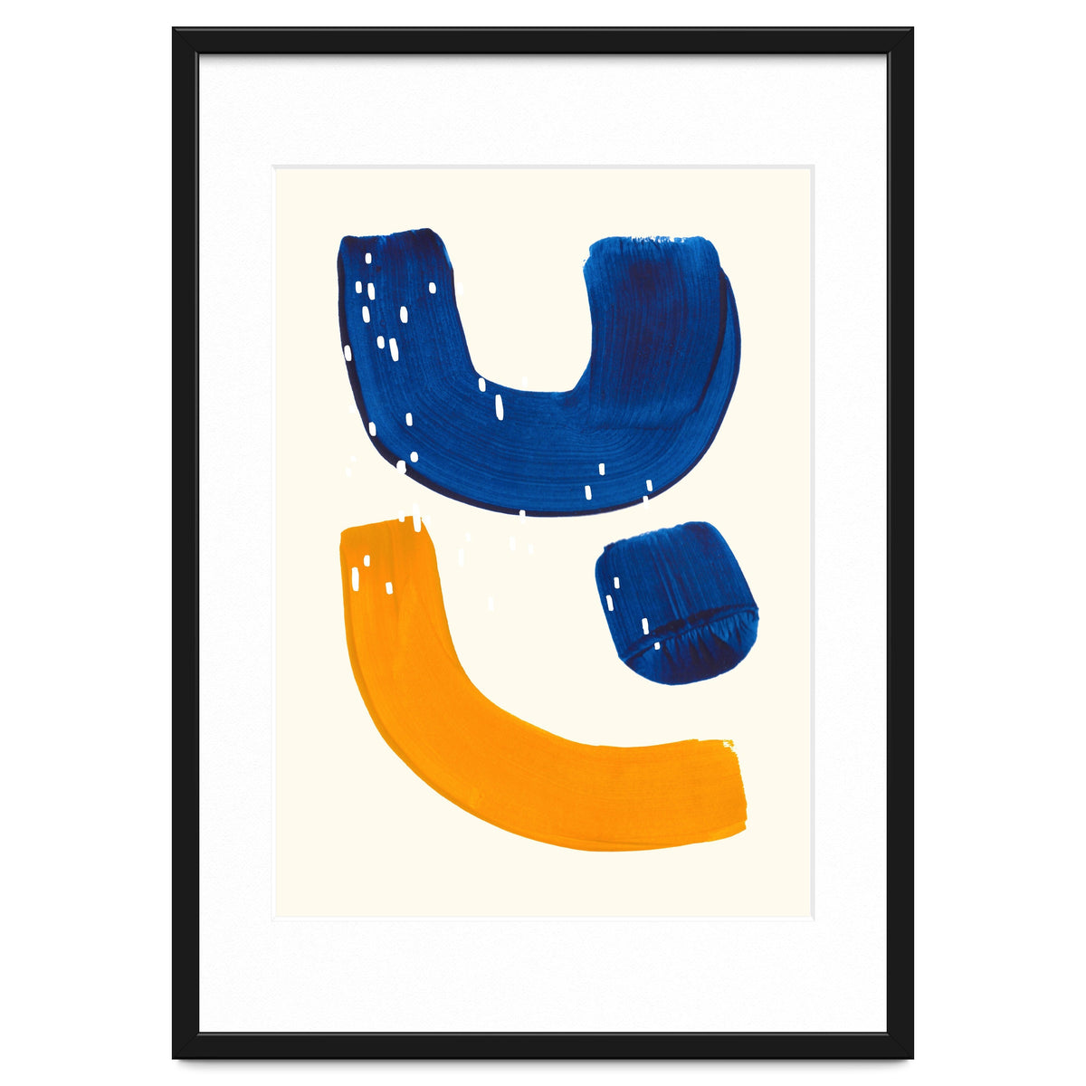 Blue Umbrella For A Yellow Banana