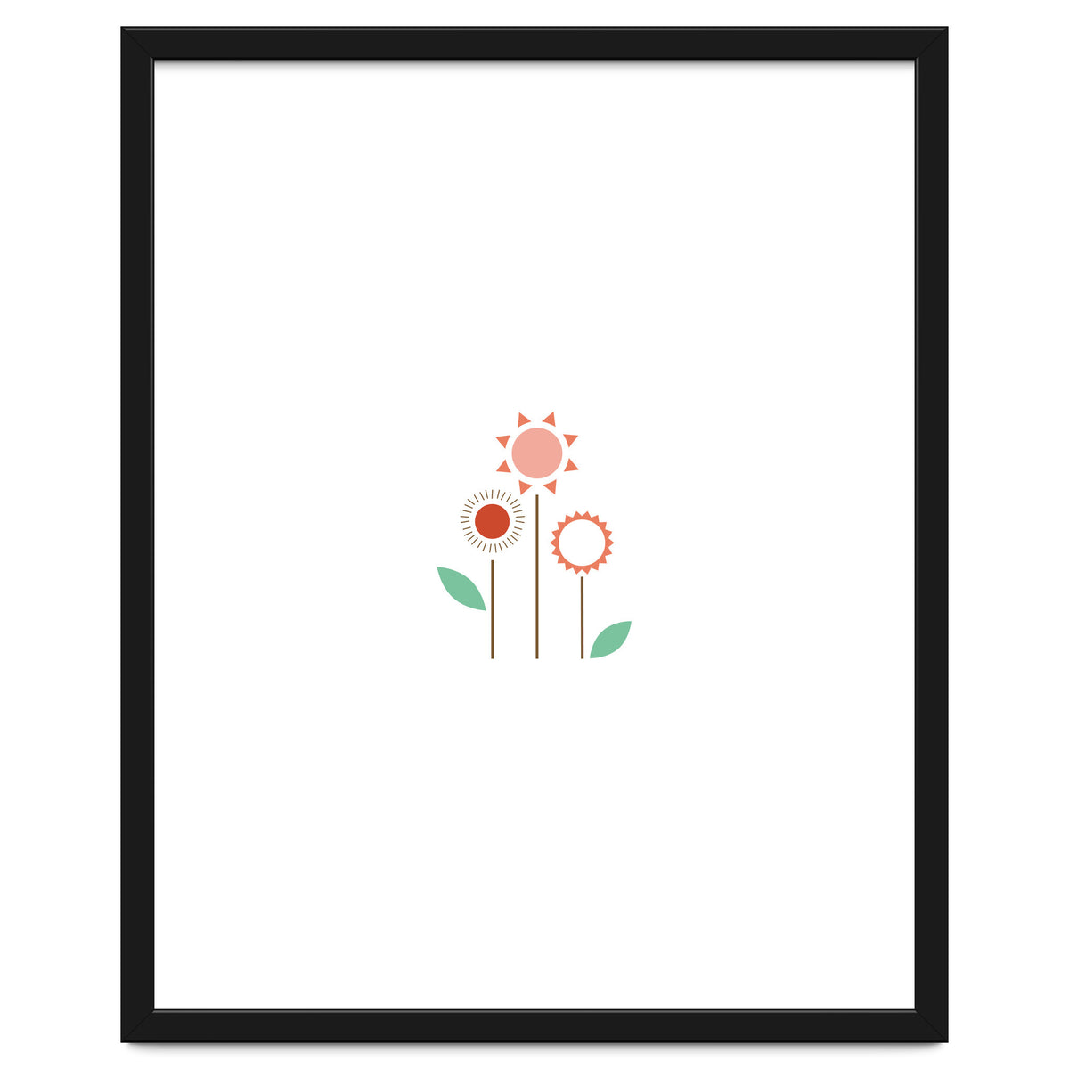 Sun And Flower On My Wall Rgb