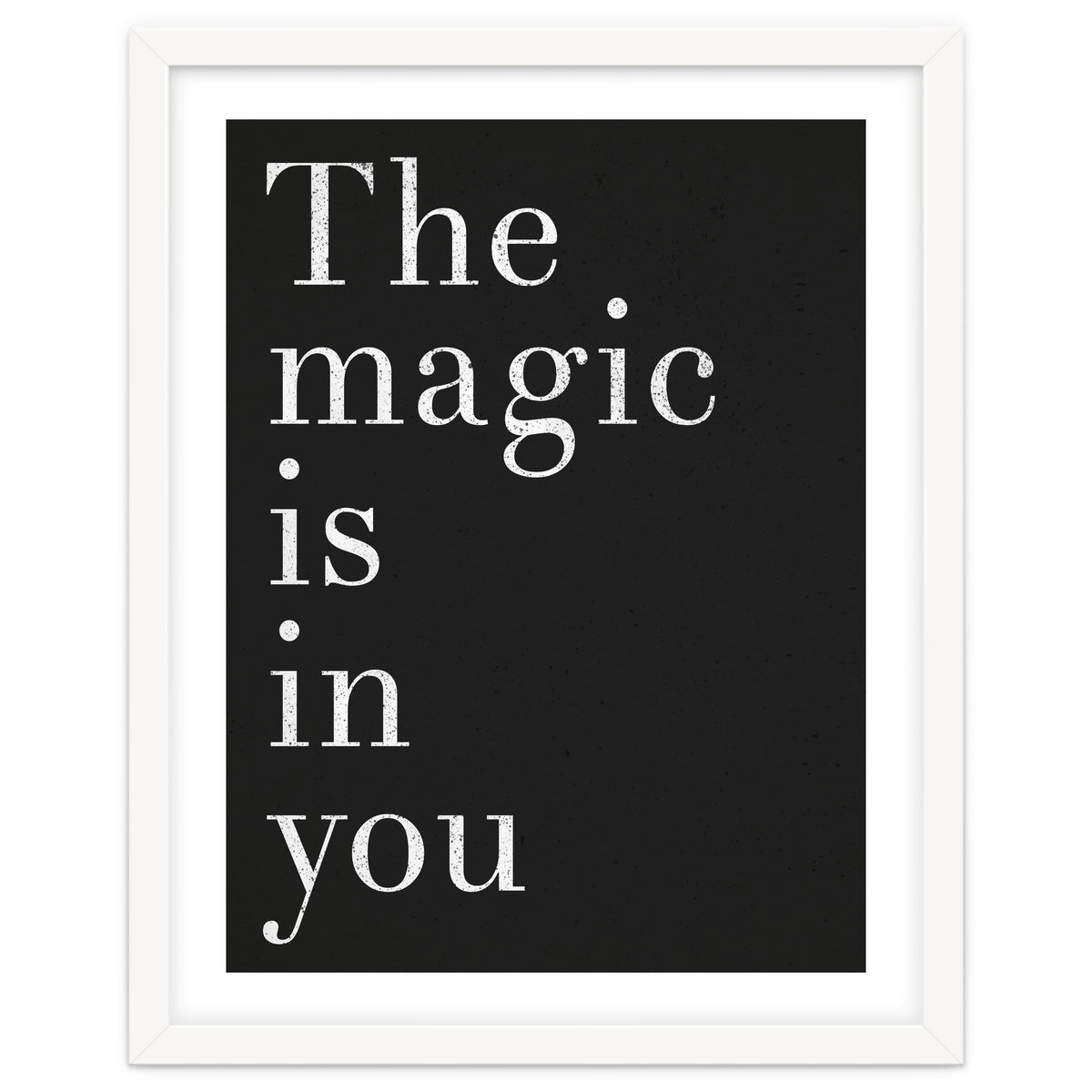 The Magic Is In You, Black