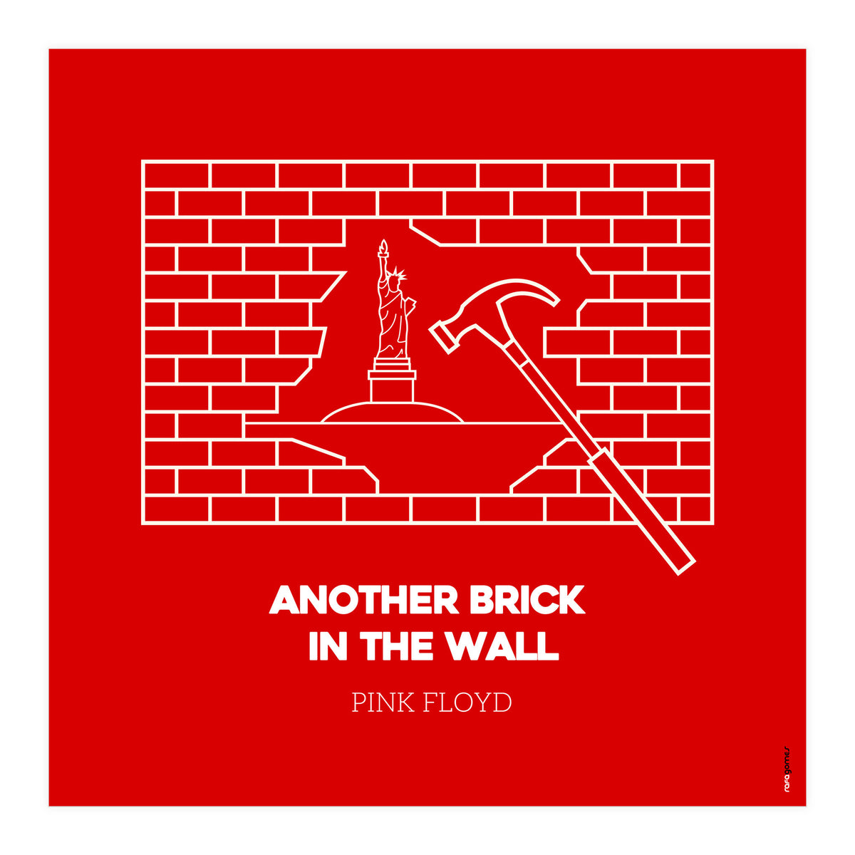 Pink Floyd Another Brickin The Wall (Print Only)