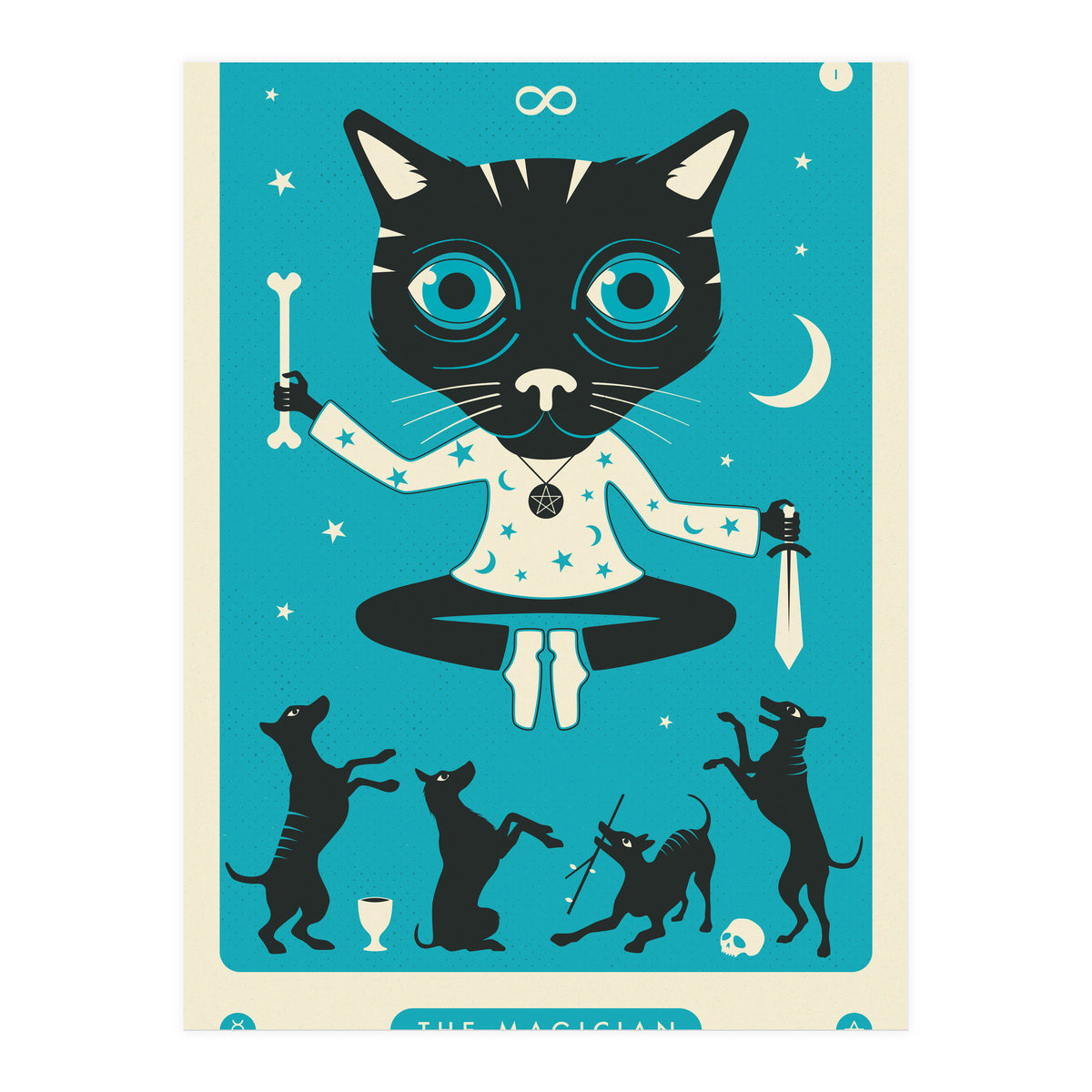 TAROT CARD CAT: THE MAGICIAN (Print Only)