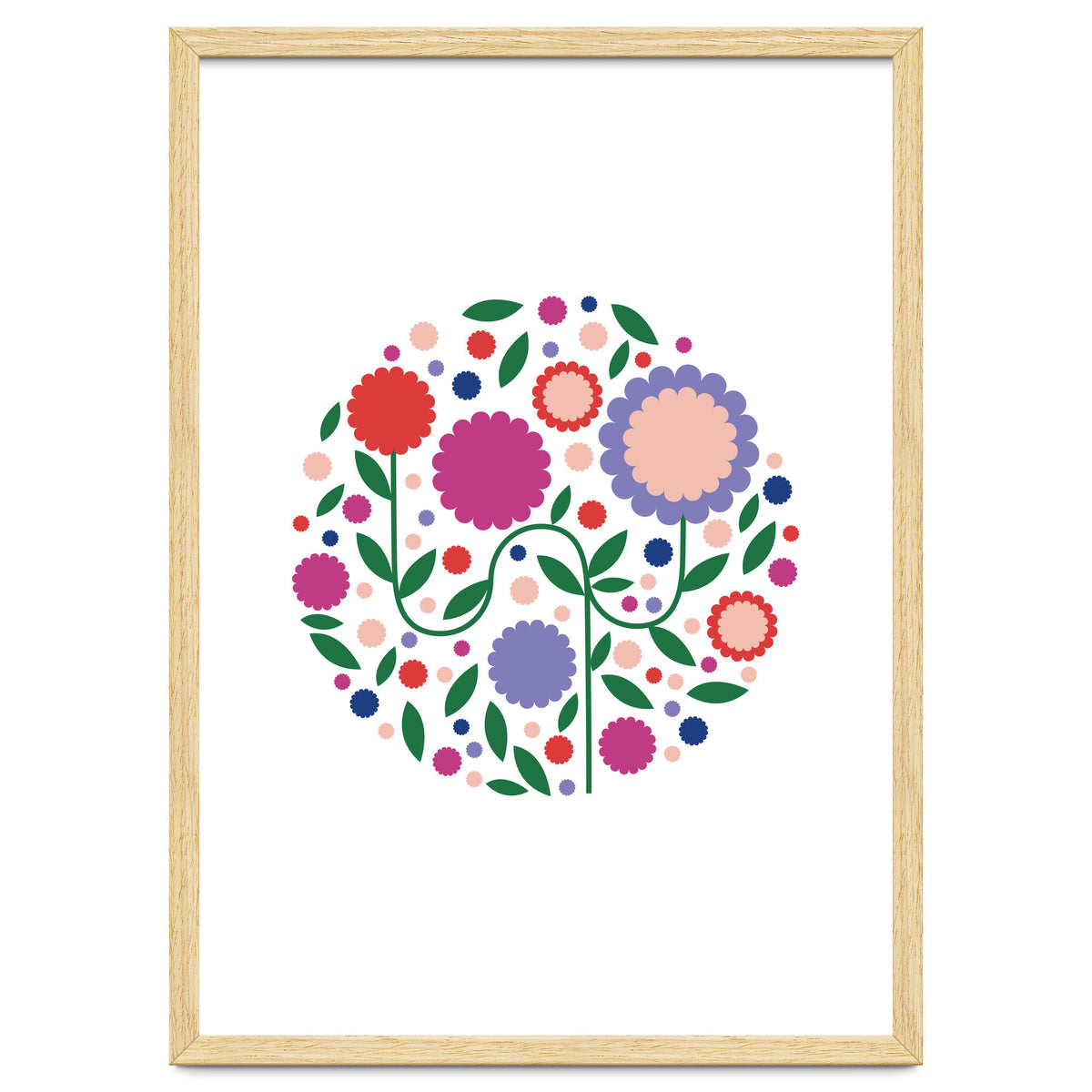 happy colorful flowers