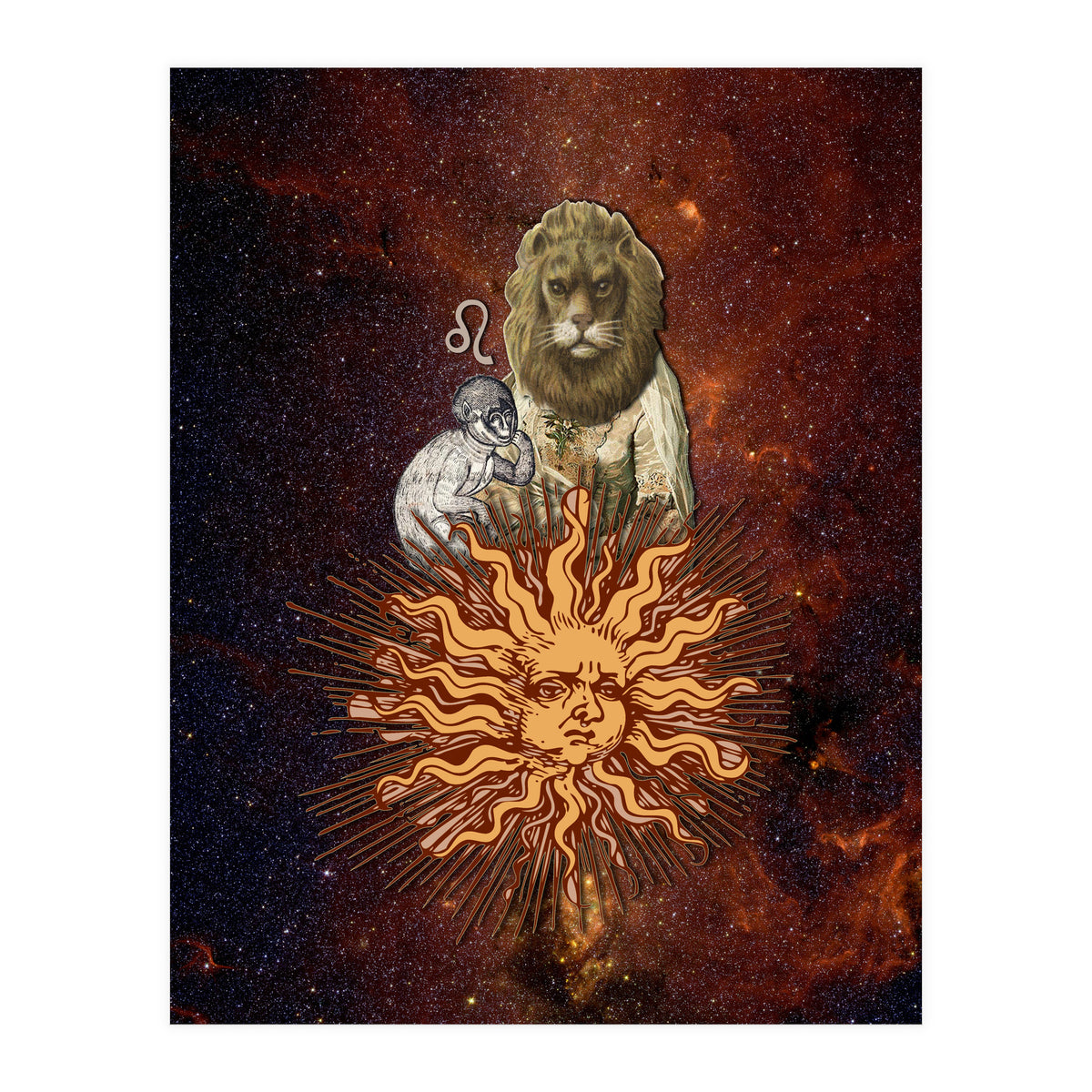 Leo Zodiac Sign (Print Only)