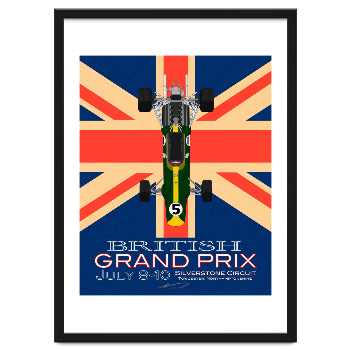British Grand Prix poster