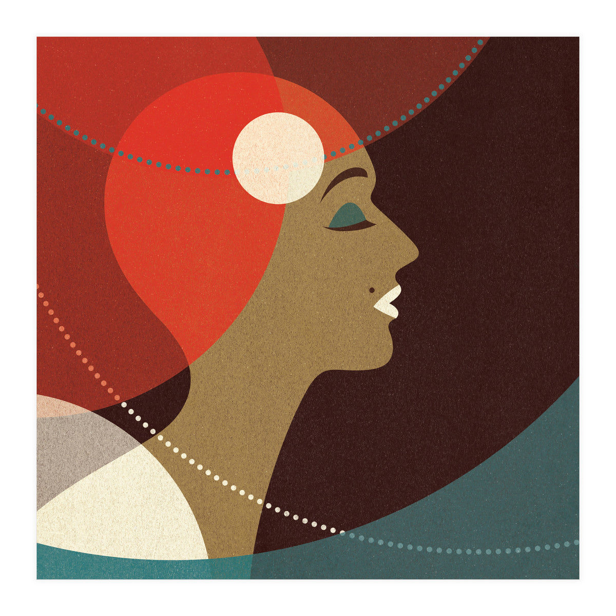 Venn Deco (Gold) (Print Only)