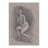 Beautiful drawing of a woman (Print Only) thumbnail