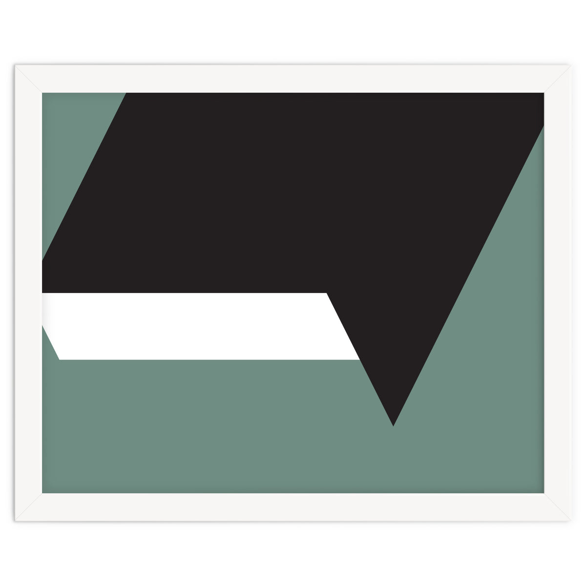 Geometric Shapes No. 85 - black, white & grey