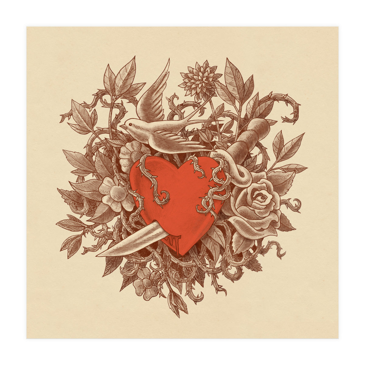 Heart Of Thorns (Print Only)