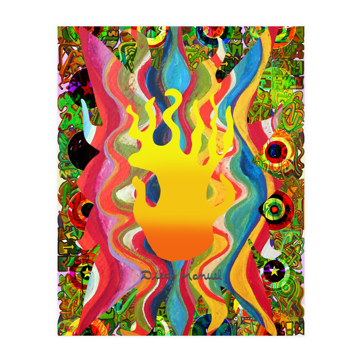 Fuego Y Graffiti 9 (Print Only)