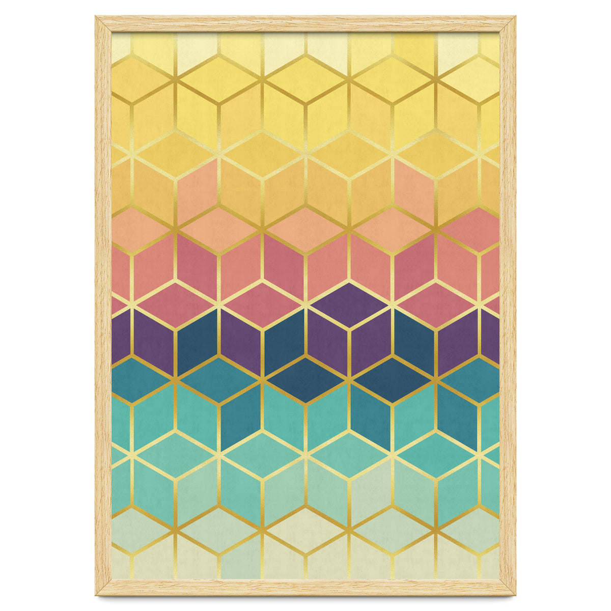 Colorful and golden pattern I