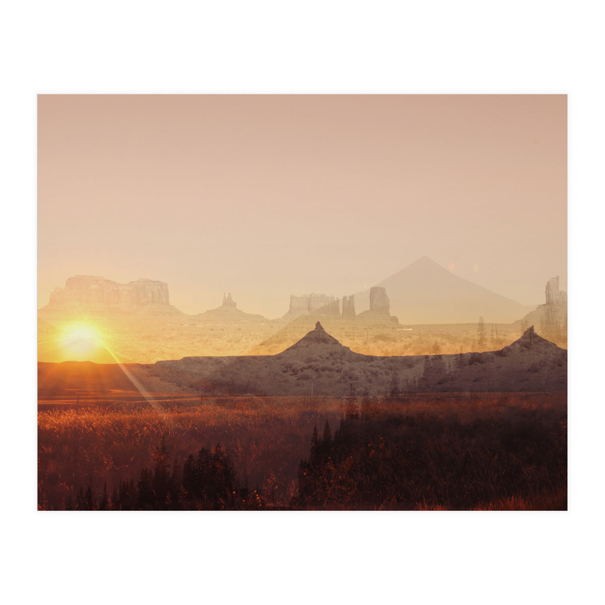 Western America Landscape (Print Only)