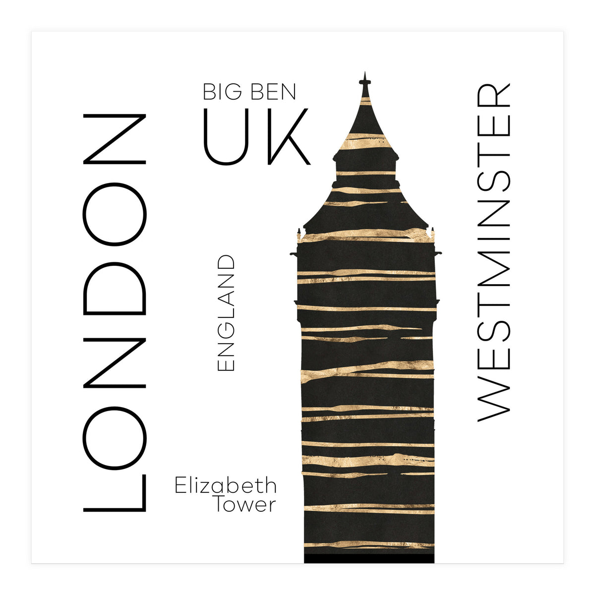 Urban Art LONDON Big Ben (Print Only)