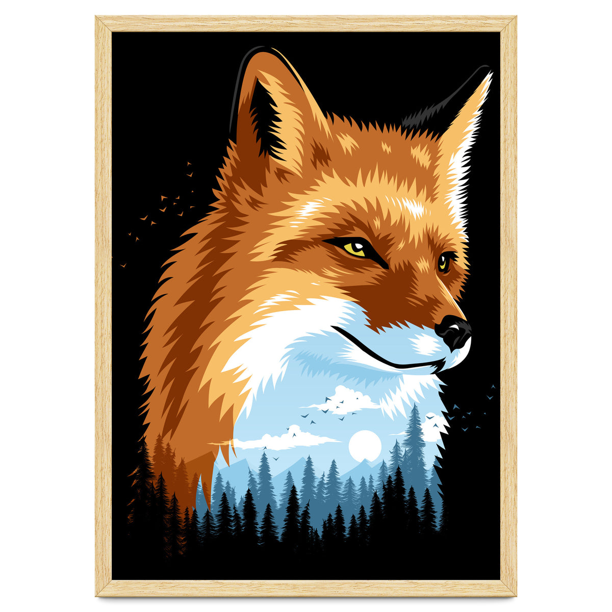 Fox Colors Forest