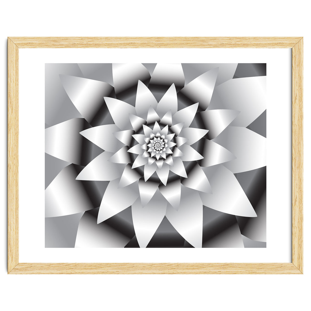 Abstract Modern Flower Design Art